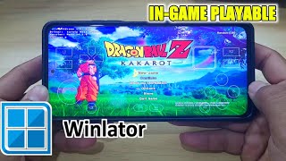 WINLATOR 71 Dragon Ball Z Kakarot On POCO F3 Playable [upl. by Simmons286]