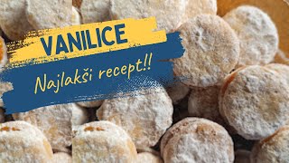 🍪 Starinske vanilice sa margarinom  Najbrži recept za najbolje vanilice tradicionalni [upl. by Anilat]