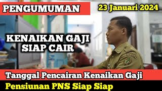 Tanggal Pencairan Kenaikan Gaji Pensiunan PNS 2024 [upl. by Aniratak]