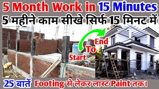 House Construction Complete Step by Step Procedure 25 Steps  घर बनाने का तरीका। House work 25 Tips [upl. by Tobi]