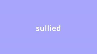 what is the meaning of sullied [upl. by Sajovich29]