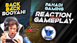 BACK 2 BACK BOOYAH  PAHADI GAMING REACTION  TANEJA OP [upl. by Nivrad264]