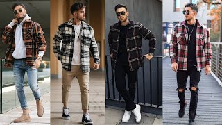 Top 10 Flannel Shirt Outfit Ideas For Men 2022 How to Wear the Flannel Shirt  Fashion Trends 2022 [upl. by Llechtim717]