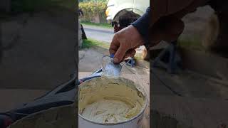 tuto carrosserie peinture le mastic conseils à prendre [upl. by Okechuku]