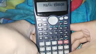 Speedrun Calculator Error  1 Casio Scientific calculator fx570ms [upl. by Acemaj]