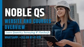 Noble QS Website and Courses Overview  Learn Quantity Surveying [upl. by Donell681]