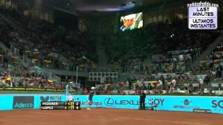 HD Feliciano López vs Roger Federer R2 MADRID 2011 Last Minutes [upl. by Erica]