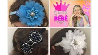 Como fazer tiaras para bebê [upl. by Malinde]