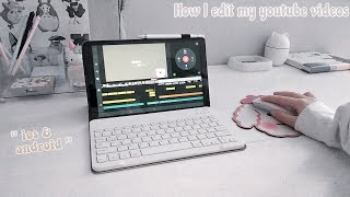 How I Edit My Aesthetic Videos On My Tablet  Edit On Your PhoneTablet  android amp ios I Lunadrella [upl. by Aiekal148]