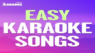 EASY KARAOKE SONGS WITH LYRICS 🎤 FEAT DUA LIPA CHER AQUA amp MORE [upl. by Aggri]