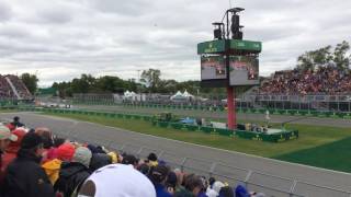 F1 2016 Race Start Grandstand 24 Canada Grand Prix [upl. by Acsirp]