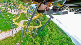 Batwing  Six Flags America  Onride  4K  Wide Angle [upl. by Bail]