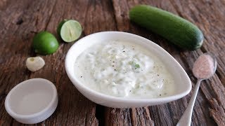 TZATZIKI SAUCE RECIPE [upl. by Eicram]