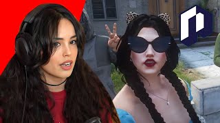 Valkyrae Reacts to NoPixel GTA RP Clips [upl. by Eppilihp]