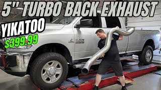 5quot Turbo Back Exhaust Kit For Your RAM 25003500 Cummins Sounds Amazing [upl. by Devan819]