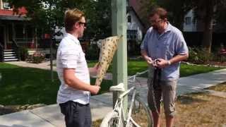 Ghost Bike Installed on Bernard Ave to Remember Kelowna Cyclist [upl. by Ayokahs795]