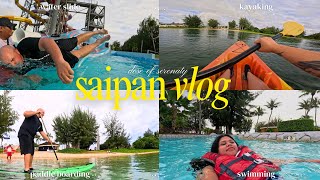 SAIPAN TRAVEL VLOG🇲🇵 kayaking swimming paddle boarding and more ✈️ [upl. by Aser]