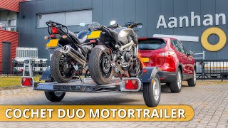 Cochet DUO zakbare motortrailer bij Aanhangcars [upl. by Nocam]