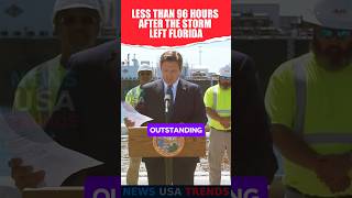 Ron DeSantis Less than 96 hours after the storm left Florida news politics DeSantis Florida [upl. by Eldrida365]