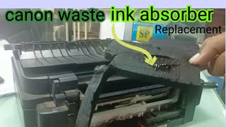 canon waste ink absorber how to clean canon printer ink absorber [upl. by Charline]