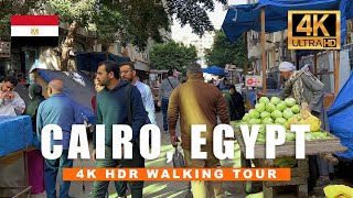 🇪🇬 Cairo Egypt Walking Tour  Morning Walkthrough Khan elKhalili  4K HDR 60fps [upl. by Chelsae]