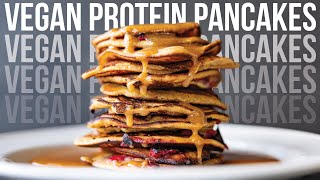 EASY VEGAN PROTEIN PANCAKES  PANCAKE TUESDAY 2024 [upl. by Niamreg]