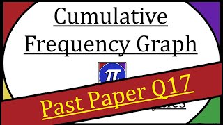 Cumulative Frequency Graph  Exam Question Q17 [upl. by Ailhad]