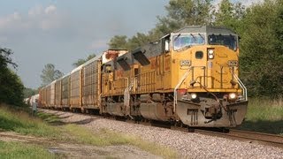 2012 Locomotive compilation 2 CN UP NS CSX IC Santa Fe BNSF [upl. by Hanikas]