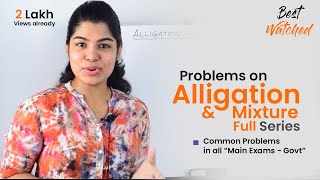 Alligation and Mixture Problems on Alligation and Mixture Full series Learn maths StayHome [upl. by Haskel657]