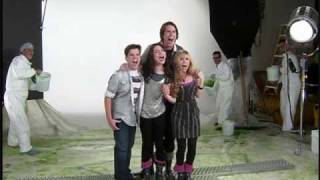 iCarly Behind the Scenes Getting Slimed [upl. by Ahsieyt]