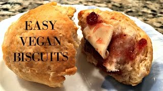 BEST VEGAN BISCUITS QUICK AND EASY [upl. by Tepper]