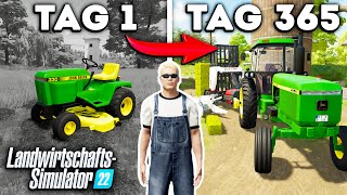 EIN JAHR FARMENTWICKLUNG Beginnend mit 0€ LandwirtschaftsSimulator 22 [upl. by Ayal]