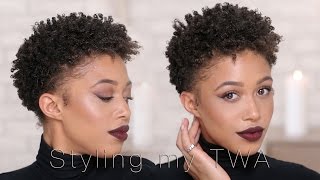 How I Style My Short Hair  TWA  Jaleesa Moses [upl. by Aronle]