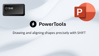 How to draw and align PowerPoint shapes precisely with SHIFT [upl. by Alfi1]