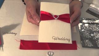 HOW TO MAKE YOUR OWN WEDDING INVITATIONS HANDMADE CARDS [upl. by Fernandes741]