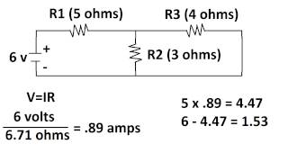 Circuit with Two voltage sources how to find voltages of each resistor parallel and series [upl. by Euqinna]