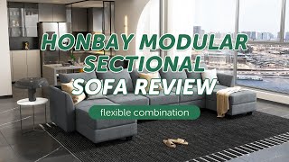 HONBAY Modular Sectional Sofa Review  Comfort Style amp Flexibility for Any Living Space [upl. by Jodee]