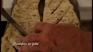 La Fougasse aux Olives Vertes avec le thym des collines [upl. by Sumetra]