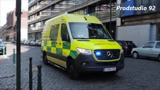 Compilation Ambulances Pompiers Bruxelles en urgence [upl. by Fay601]