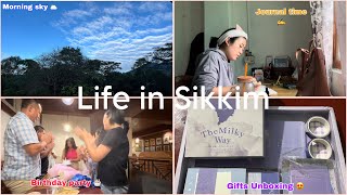 Life in Sikkim  peaceful mornings🌥️ gift Unboxing🎁 birthday celebration🎂 amp MumusoMiniso haul🛍️ [upl. by Mitinger]