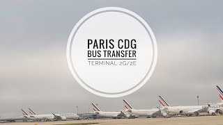 Paris CDG  Bus Transfer Terminal 2G to 2E [upl. by Dleifniw904]