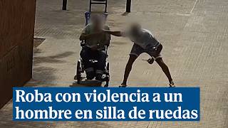 Detenidos por robar con violencia a un hombre en silla de ruedas [upl. by Yenruoj]