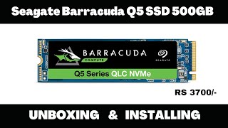 Seagate Barracuda Q5 SSD 500GB Installation  MSI B450m PROVDH MAX  JOHN TECH [upl. by Enitsugua364]