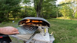 Pepperoni Pizza baking in Ooni Koda 16 Pizza Oven [upl. by Sevart]