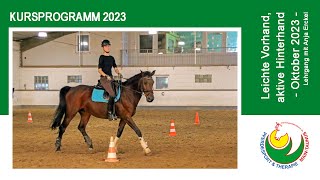 Reiten lernen quotLeichte Vorhand aktive Hinterhandquot mit Anja Erckel Oktober 2023 [upl. by Suriaj]