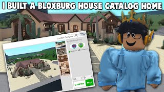 I BUILT ONE OF THE NEW BLOXBURG STARTER HOMES IN THE HOUSE CATALOG UPDATE [upl. by Anastassia]