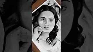 Adithi Ravi  Pencildrawing Realistic drawing [upl. by Atalie]