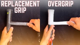 Replacement Grip vs Overgrip  Tennis Equipment [upl. by Barbabra938]