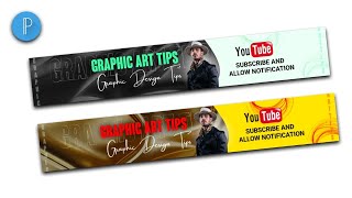 TechnicalYogi Banner design  pixellab logo design  youtube banner kaise banaye [upl. by Blynn]