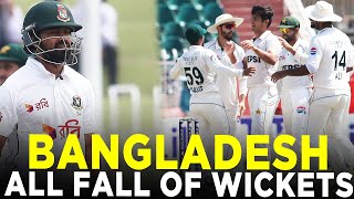 Lets Recap Bangladeshs All Fall of Wickets  Pakistan vs Bangladesh  2nd Test 2024  PCB  M8A1K [upl. by Snevets681]